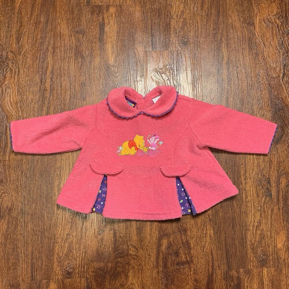Vtg Winnie The Pooh Hundred Acre Collection Pink 12M Girl Tic Tac Toe Piglet